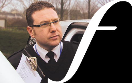Jayfort Security Guard Stepping Out of Van